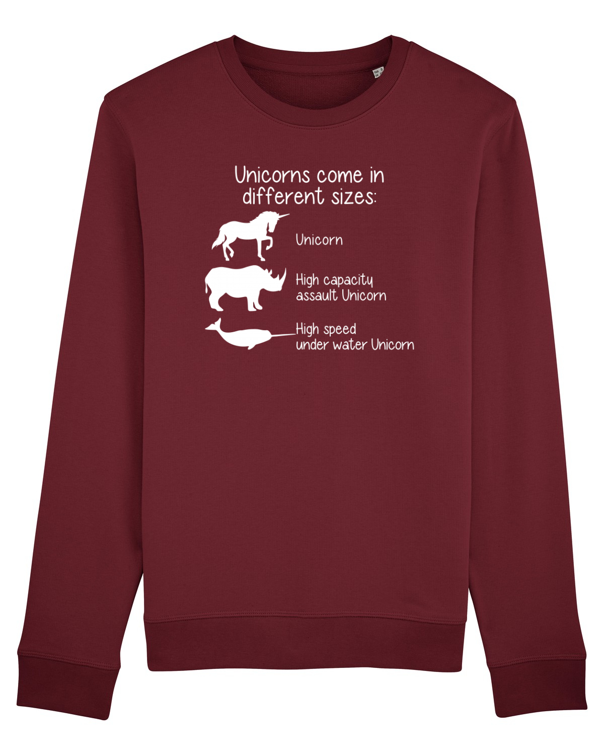 Bluză mânecă lungă Unisex Rise Burgundy