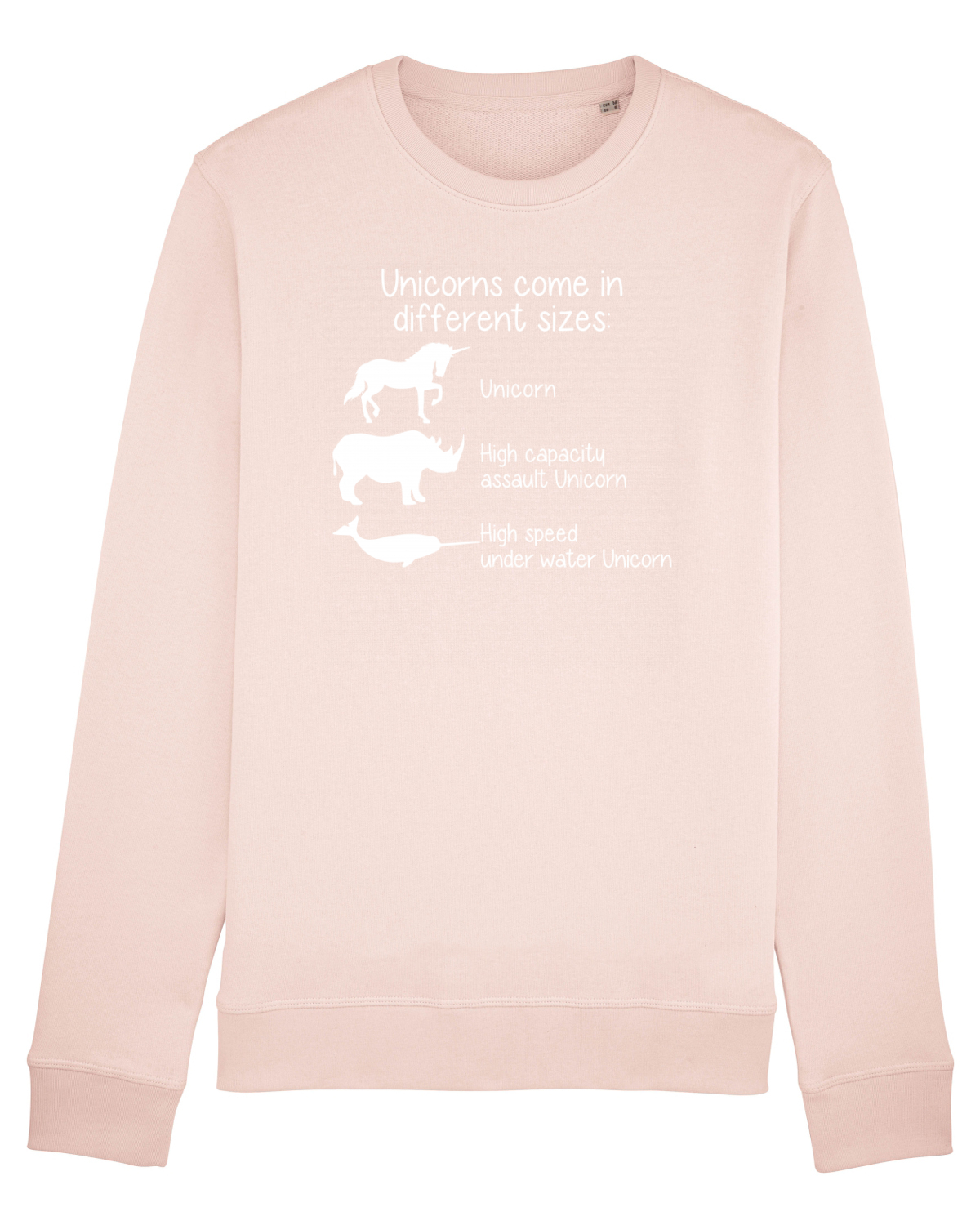Bluză mânecă lungă Unisex Rise Candy Pink