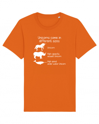 Unicorn types Bright Orange
