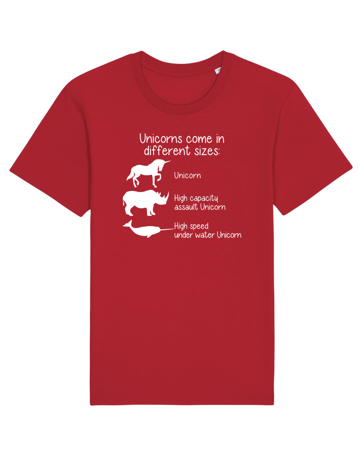 Tricou mânecă scurtă Unisex Rocker Red