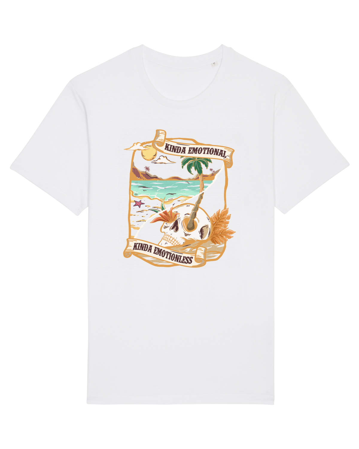Tricou mânecă scurtă Unisex Rocker White