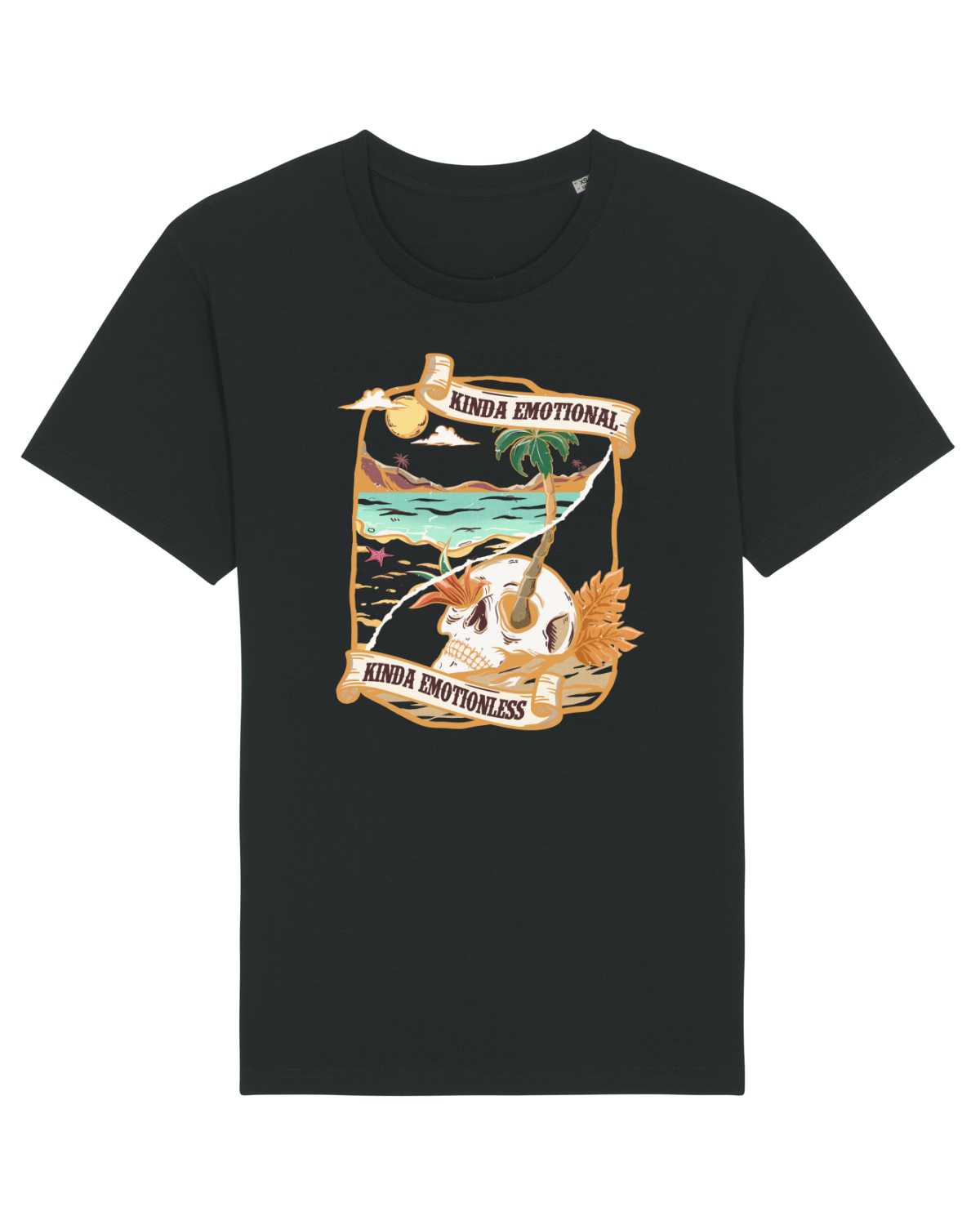 Tricou mânecă scurtă Unisex Rocker Black
