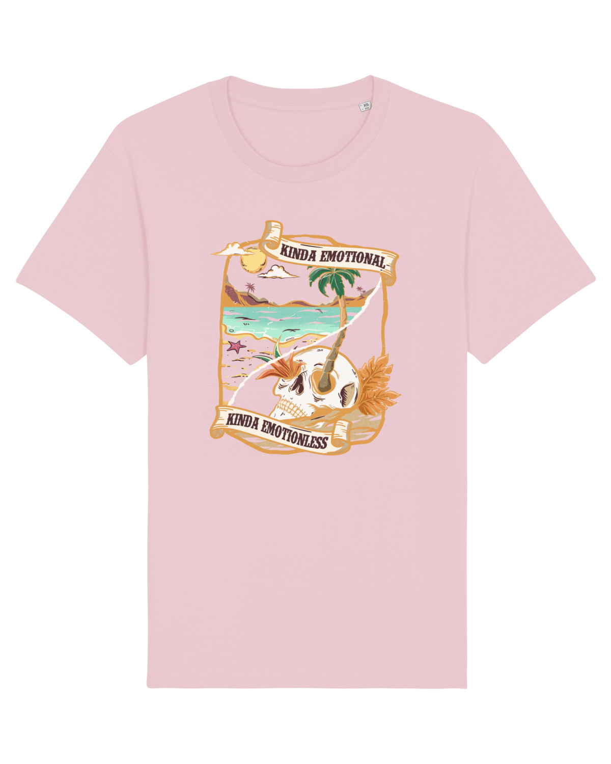 Tricou mânecă scurtă Unisex Rocker Cotton Pink