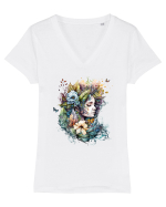 Fairy Girl Spring Tricou mânecă scurtă guler V Damă Evoker