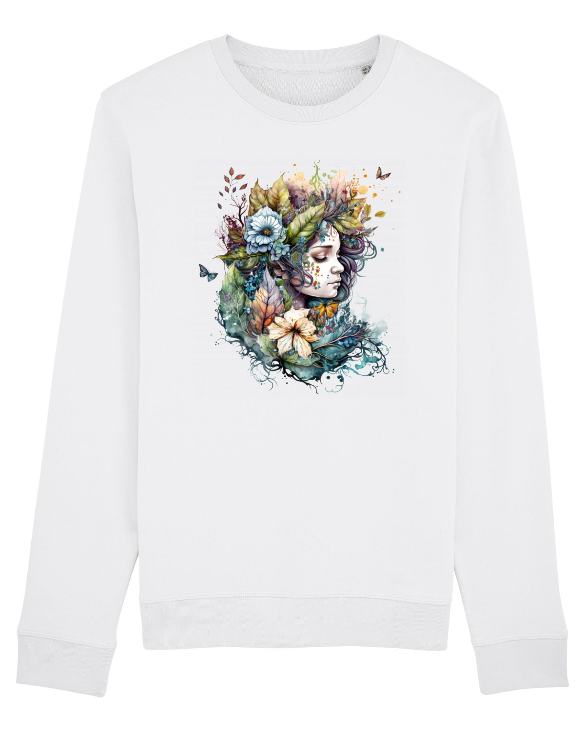 Bluză mânecă lungă Unisex Rise White