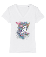 Fairy Girl Winter Tricou mânecă scurtă guler V Damă Evoker