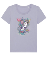 Fairy Girl Winter Tricou mânecă scurtă guler larg fitted Damă Expresser