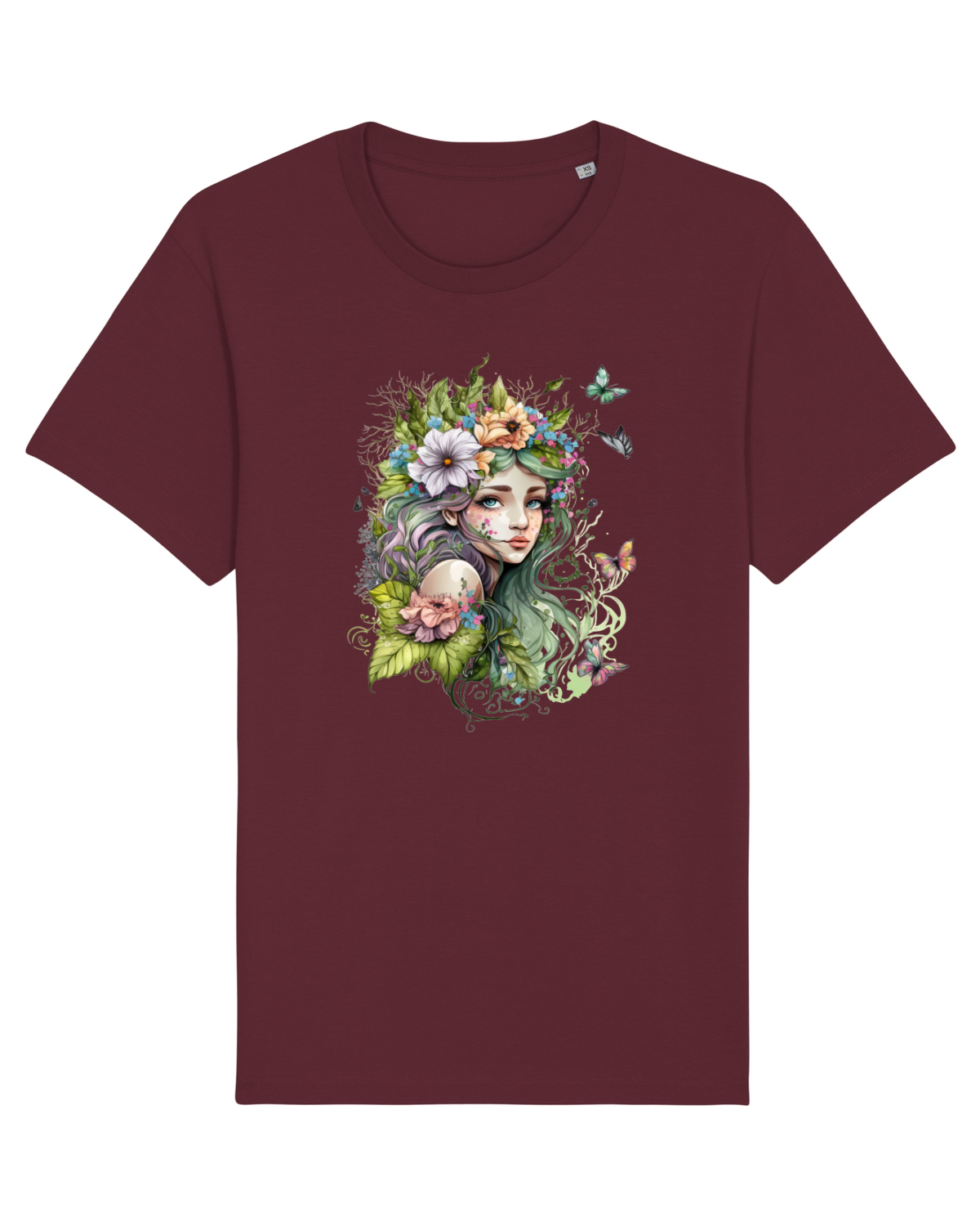 Tricou mânecă scurtă Unisex Rocker Burgundy