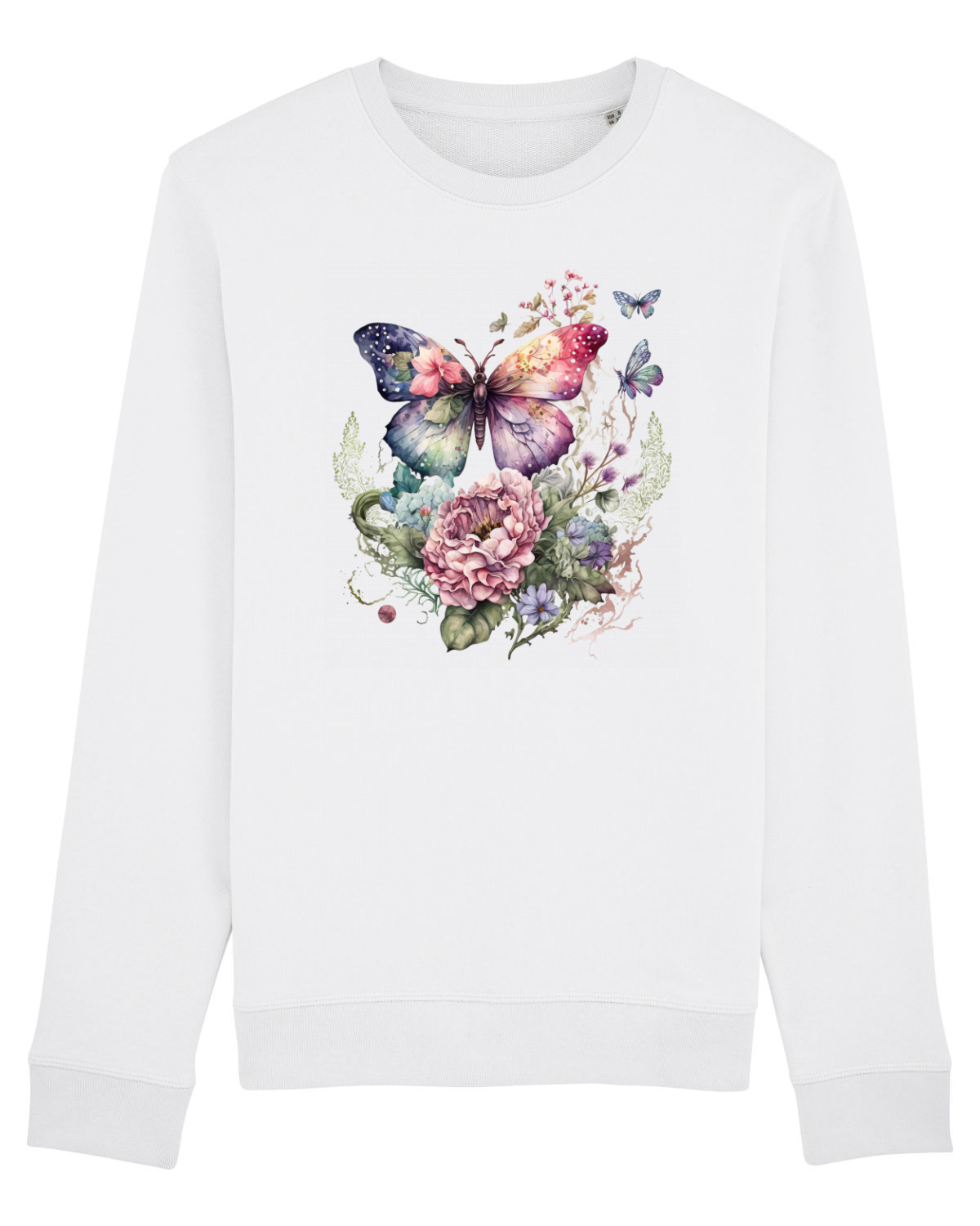 Bluză mânecă lungă Unisex Rise White
