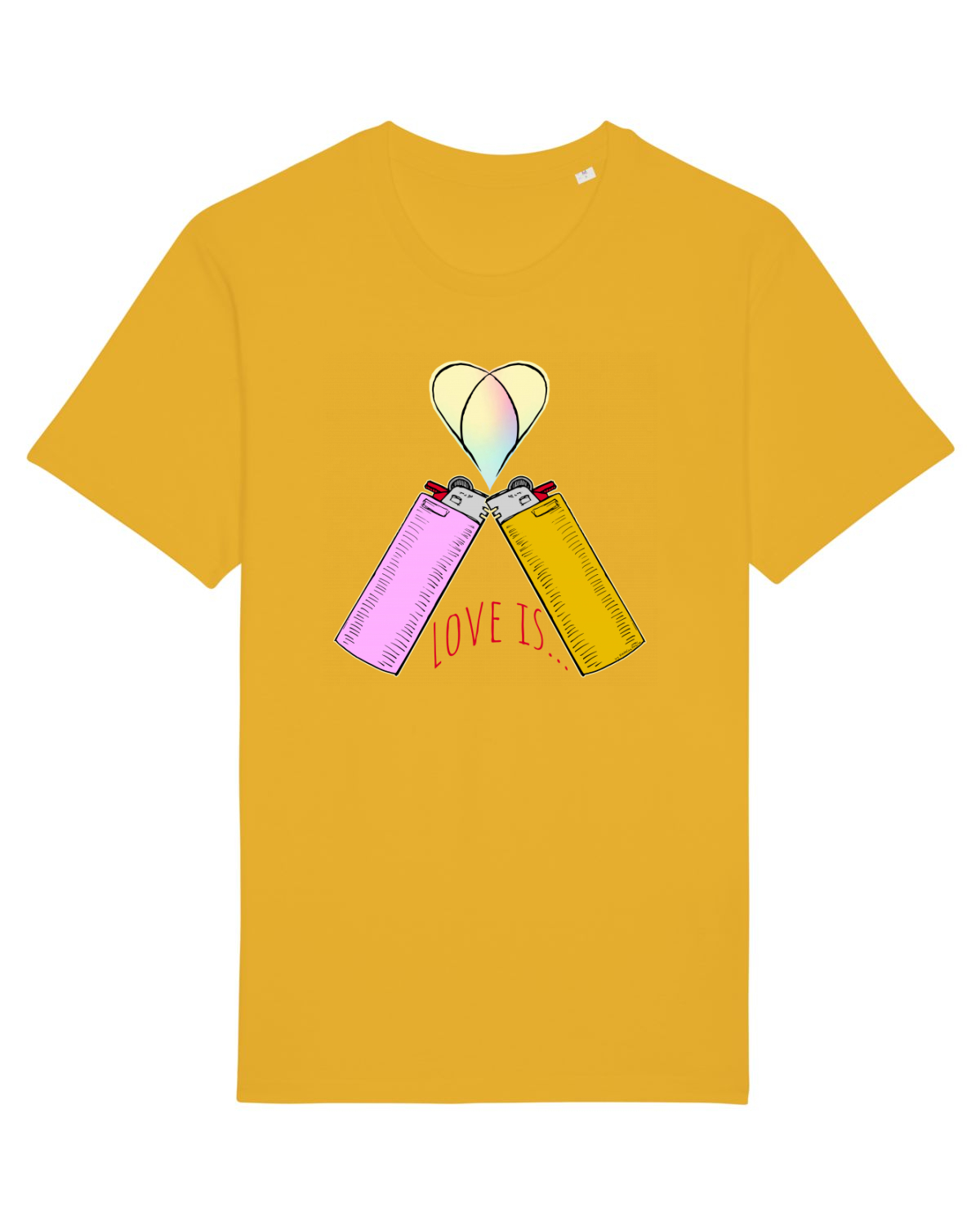 Tricou mânecă scurtă Unisex Rocker Spectra Yellow