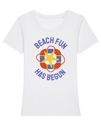 Beach Fun Has Begun White