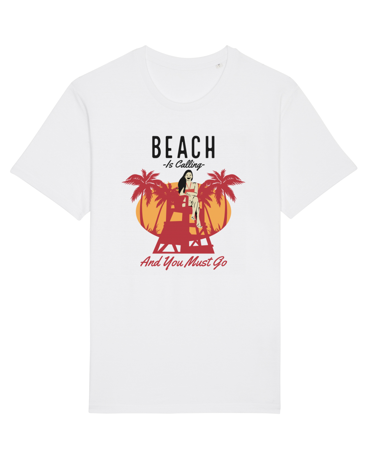 Tricou mânecă scurtă Unisex Rocker White
