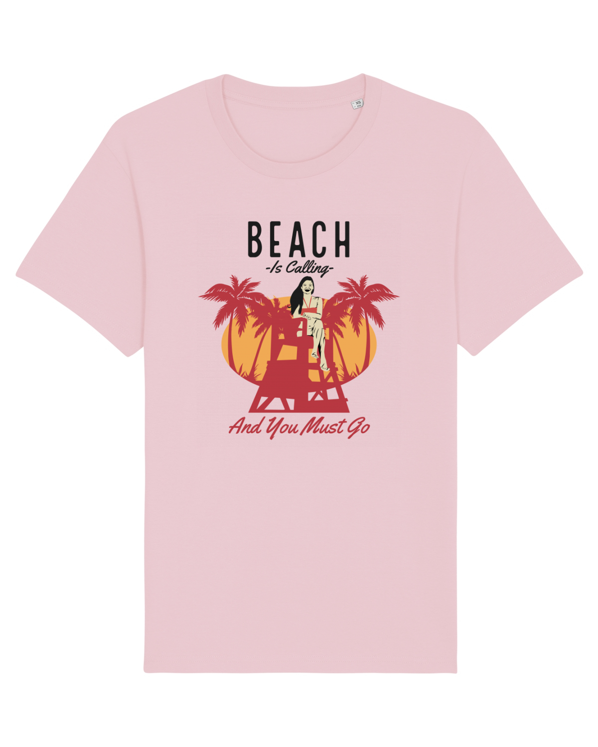 Tricou mânecă scurtă Unisex Rocker Cotton Pink