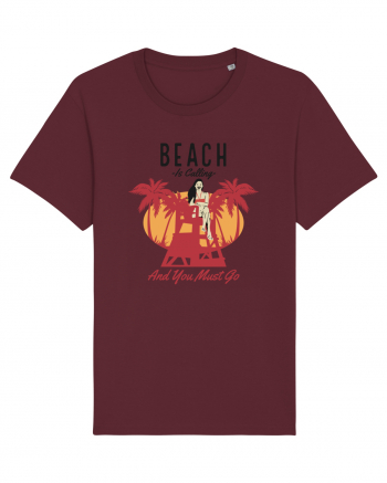 Beach is Calling and You Must Go Burgundy