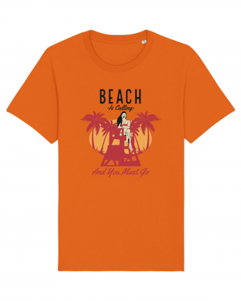 Beach is Calling and You Must Go Bright Orange