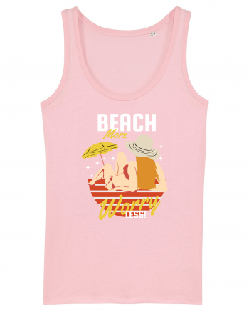 Beach More Worry Less! Cotton Pink