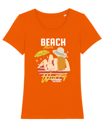 Beach More Worry Less! Bright Orange