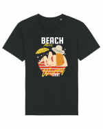 Beach More Worry Less! Tricou mânecă scurtă Unisex Rocker