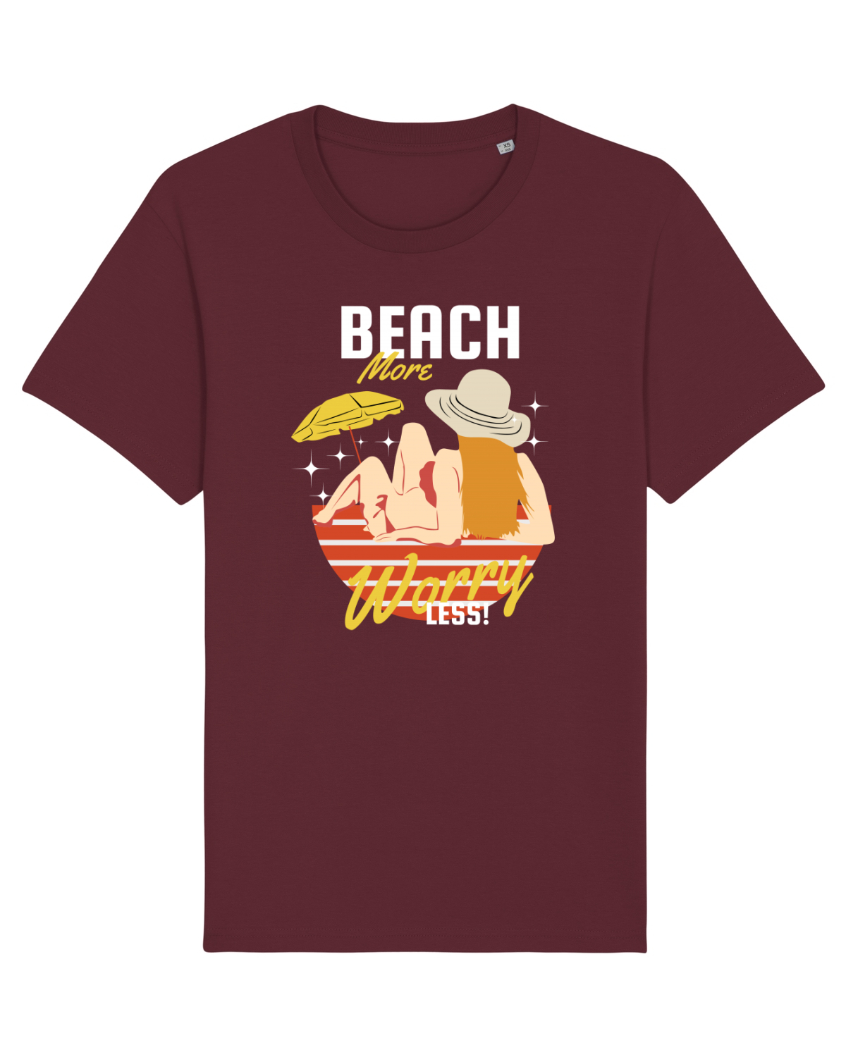Tricou mânecă scurtă Unisex Rocker Burgundy