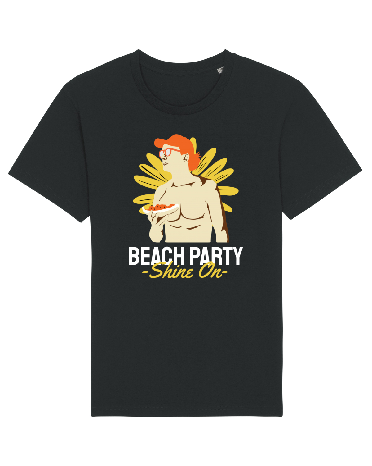 Tricou mânecă scurtă Unisex Rocker Black
