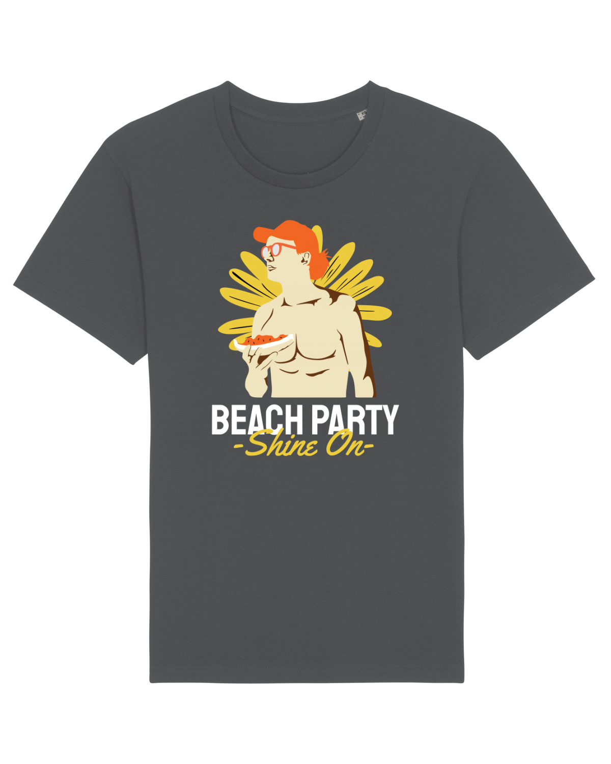 Tricou mânecă scurtă Unisex Rocker Anthracite