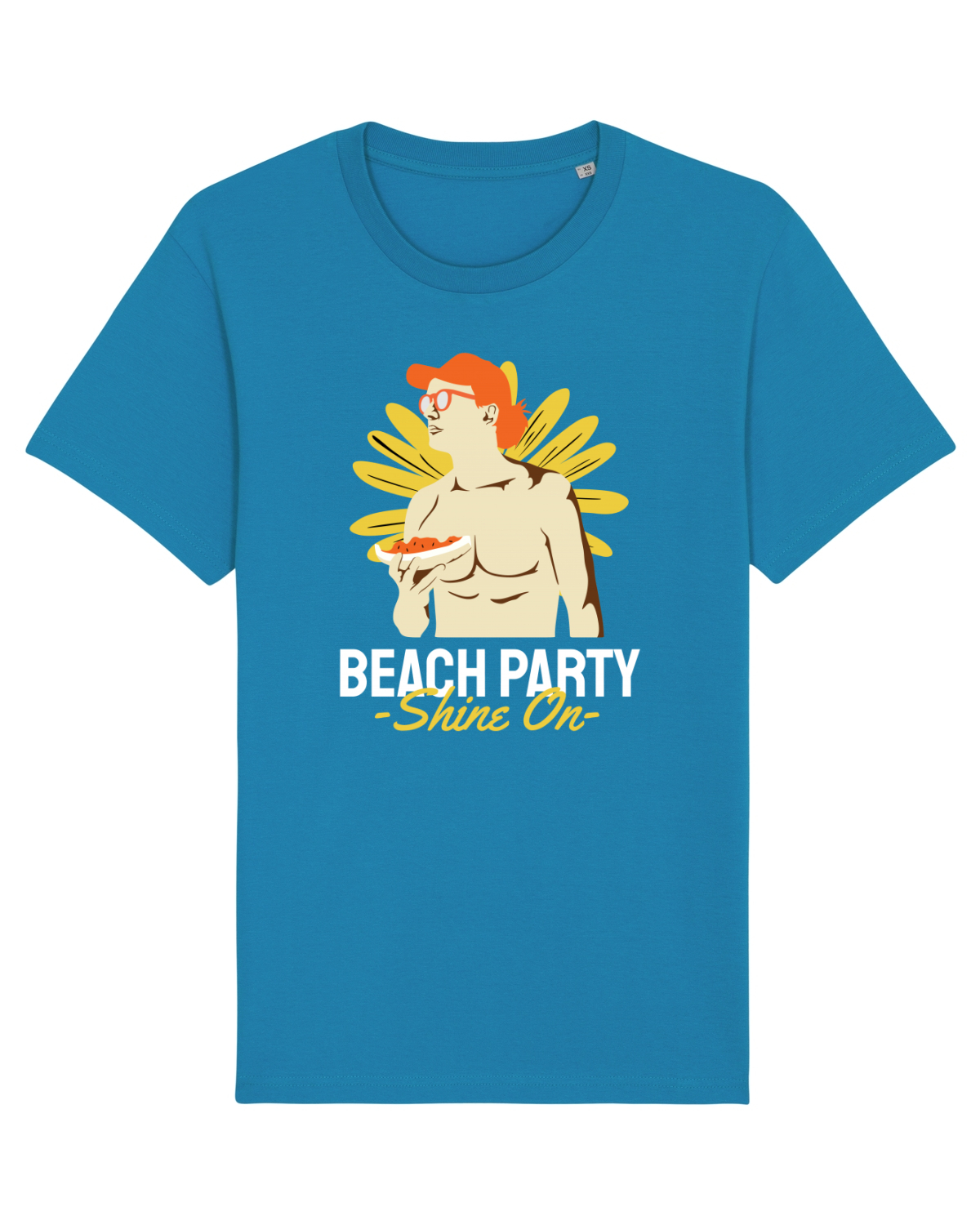 Tricou mânecă scurtă Unisex Rocker Azur