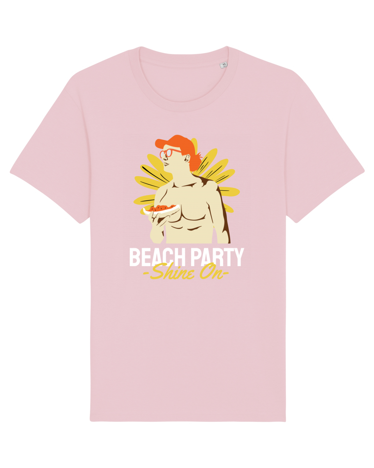 Tricou mânecă scurtă Unisex Rocker Cotton Pink