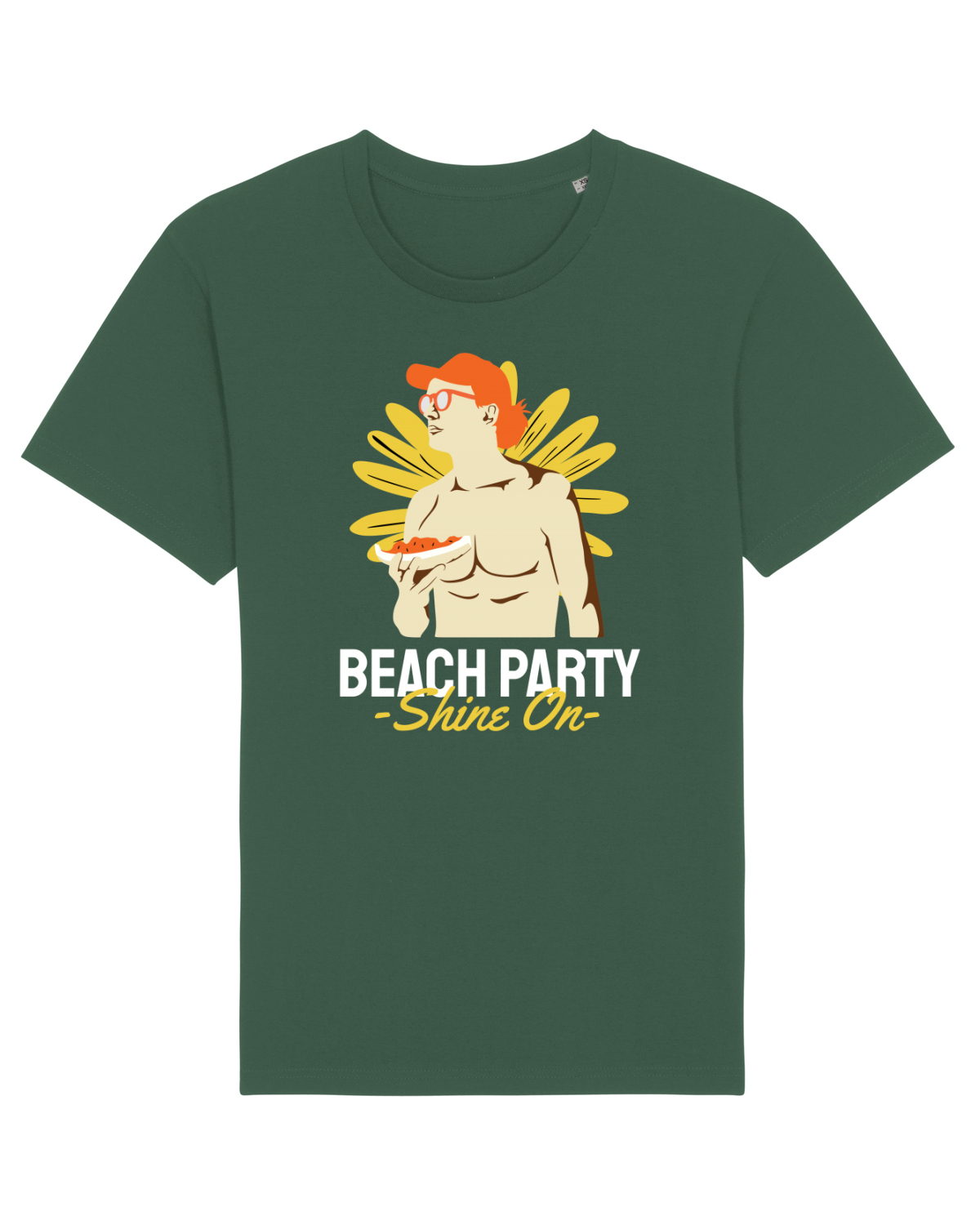 Tricou mânecă scurtă Unisex Rocker Bottle Green