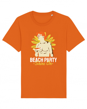 Beach Party Shine On Bright Orange