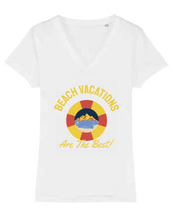 Beach Vacations are the Best! White