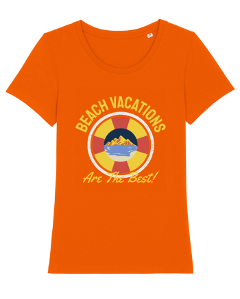 Beach Vacations are the Best! Bright Orange