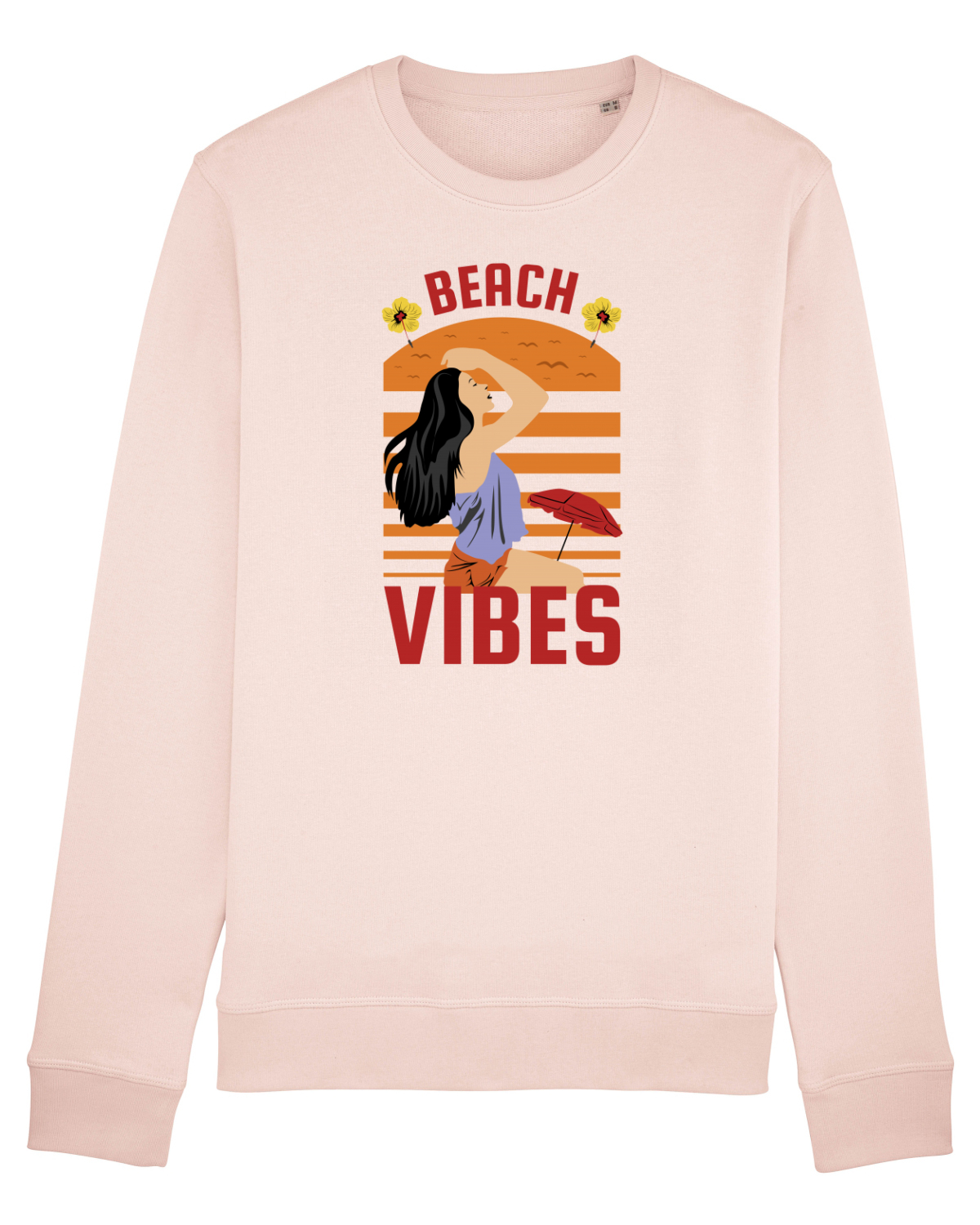 Bluză mânecă lungă Unisex Rise Candy Pink
