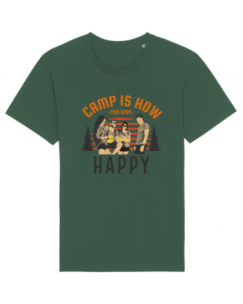 Camp is How You Stay Happy Bottle Green