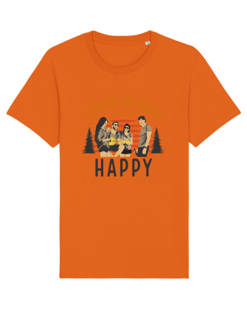 Camp is How You Stay Happy Bright Orange