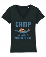 Camp is What You Deserve Tricou mânecă scurtă guler V Damă Evoker