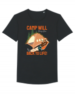 Camp Will Bring You Back to Life! Tricou mânecă scurtă guler larg Bărbat Skater