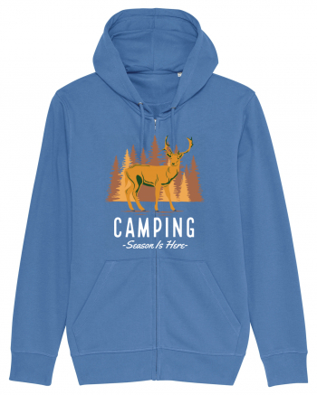 Camping Season is Here Bright Blue