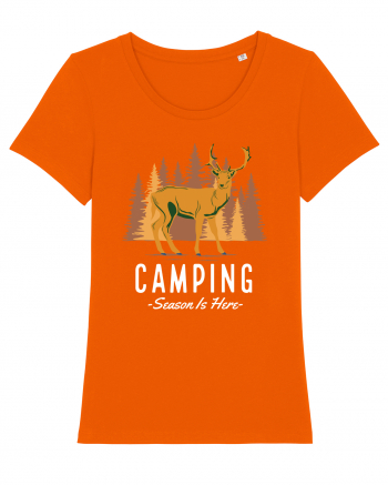 Camping Season is Here Bright Orange