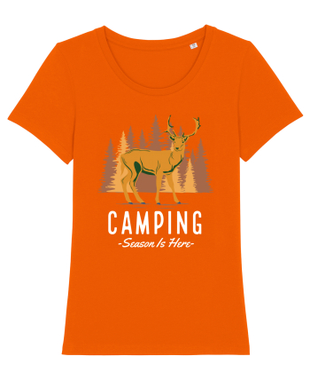 Camping Season is Here Bright Orange