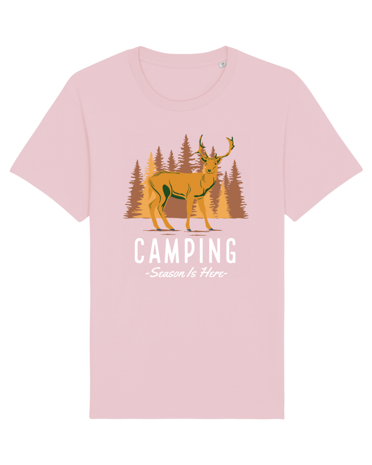 Tricou mânecă scurtă Unisex Rocker Cotton Pink