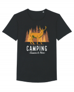 Camping Season is Here Tricou mânecă scurtă guler larg Bărbat Skater