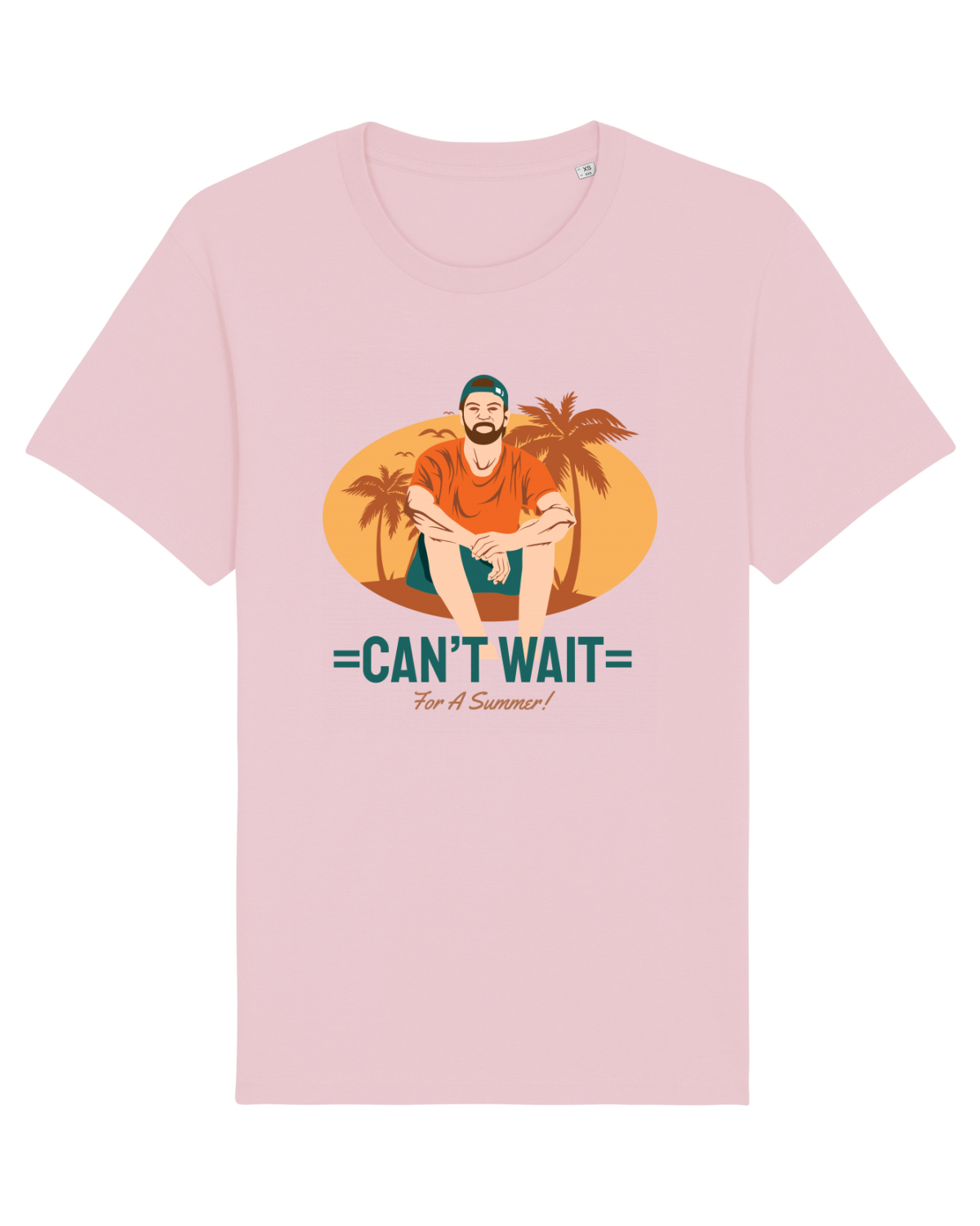 Tricou mânecă scurtă Unisex Rocker Cotton Pink