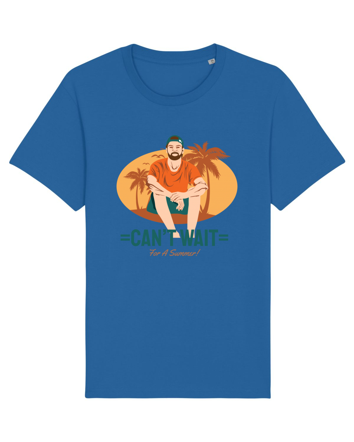 Tricou mânecă scurtă Unisex Rocker Royal Blue