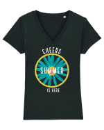 Cheers Summer is Here Tricou mânecă scurtă guler V Damă Evoker