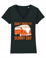 Don't Miss It! It's a Sunny Day Tricou mânecă scurtă guler V Damă Evoker
