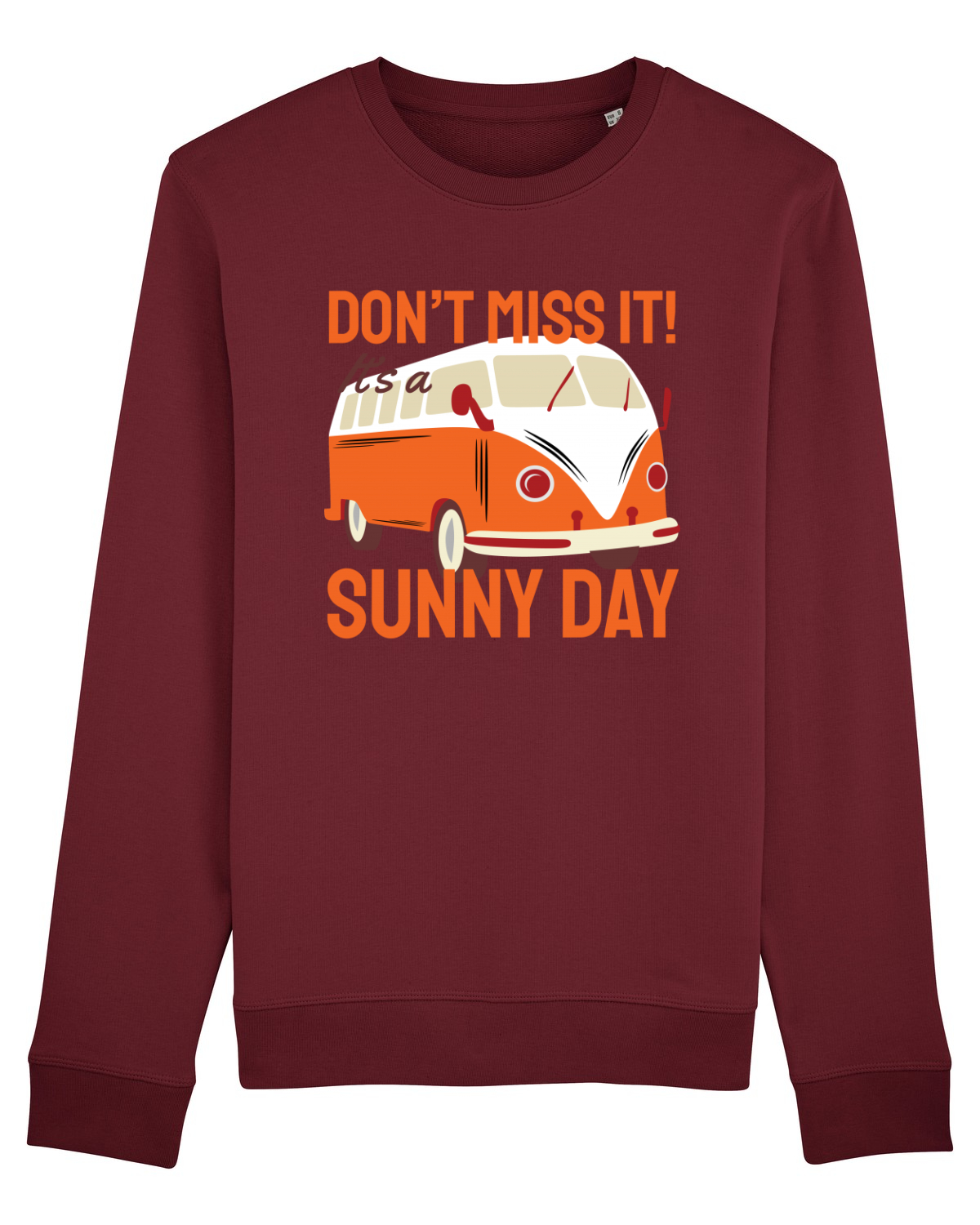 Bluză mânecă lungă Unisex Rise Burgundy