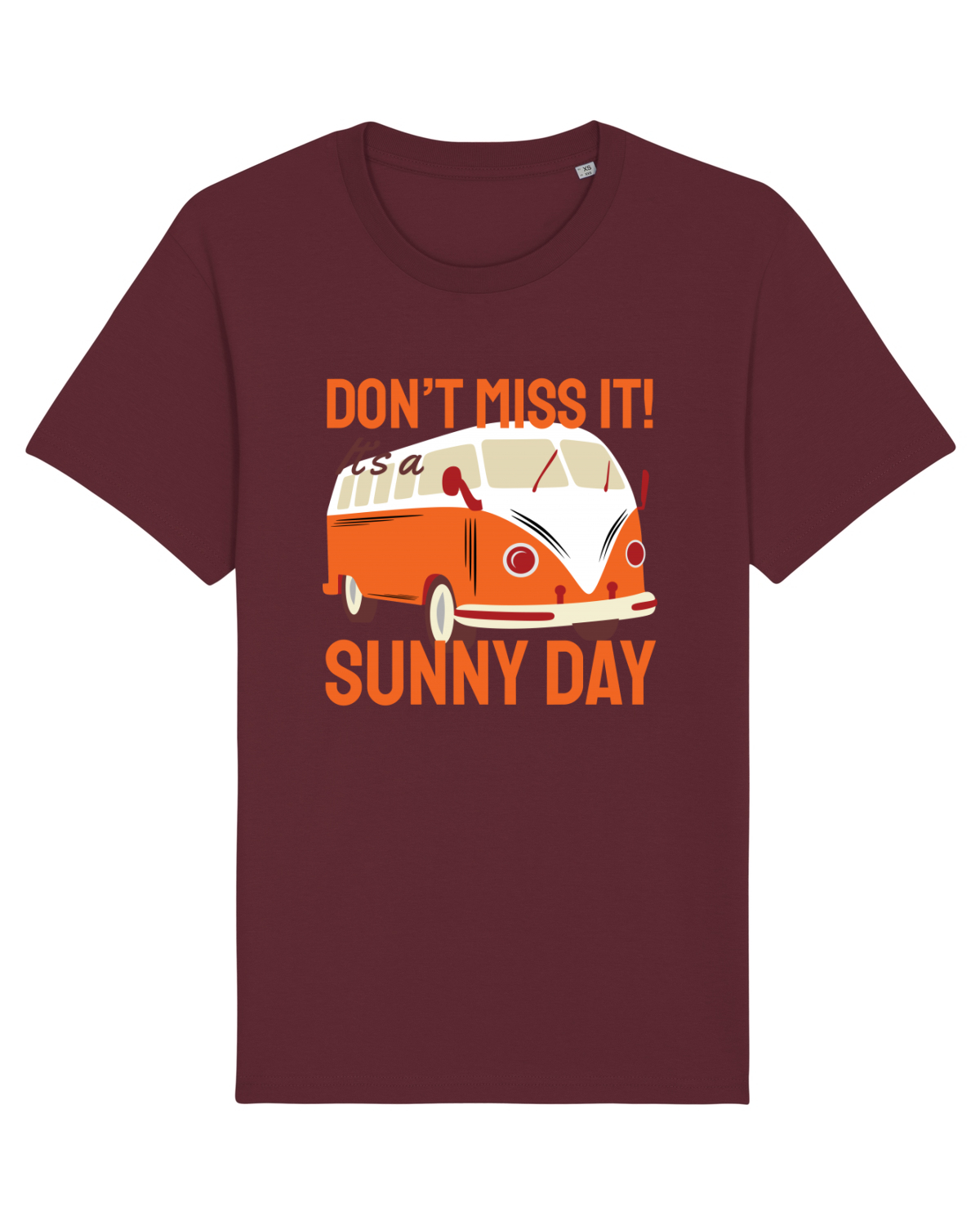 Tricou mânecă scurtă Unisex Rocker Burgundy