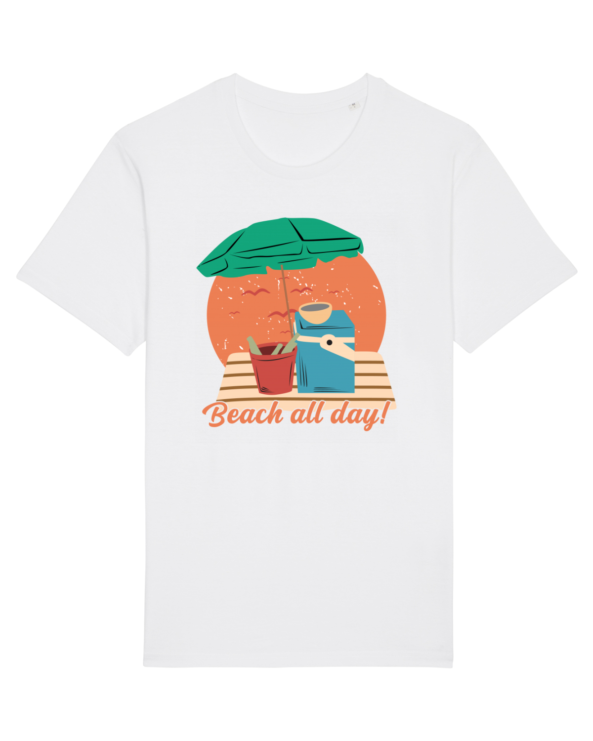 Tricou mânecă scurtă Unisex Rocker White
