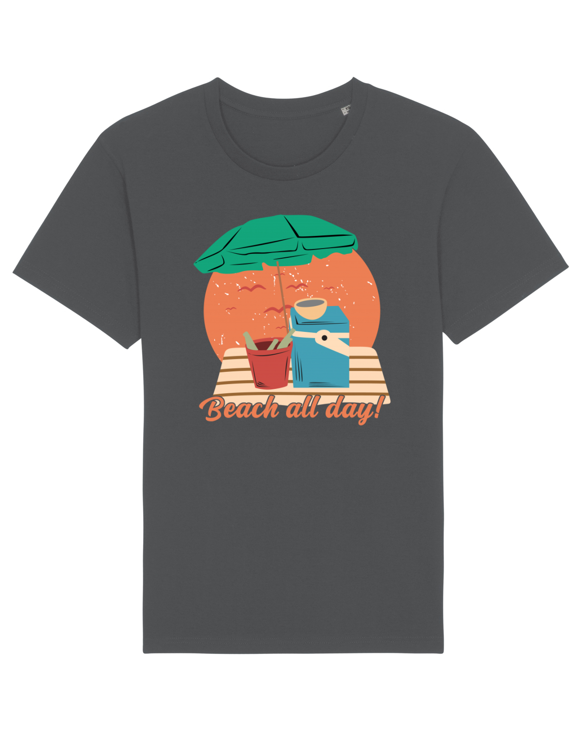 Tricou mânecă scurtă Unisex Rocker Anthracite