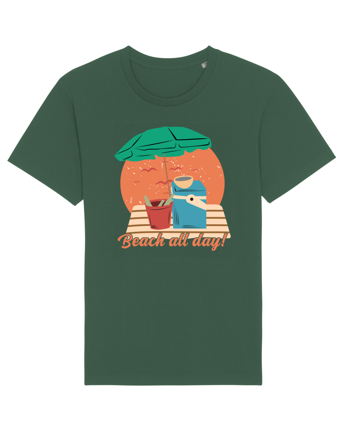 Tricou mânecă scurtă Unisex Rocker Bottle Green